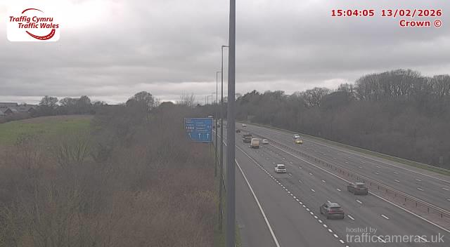 M4 - J23 Rogiet (Westbound)