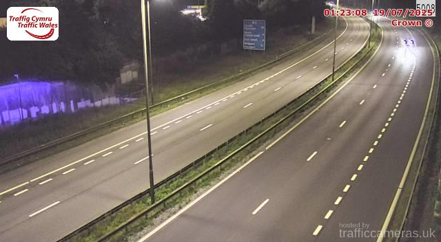 M4 - J44 Lon Las East (W)