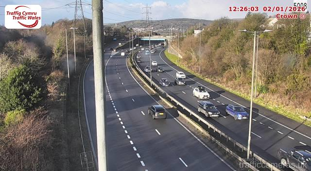 M4 - J44 Lon Las East (W)