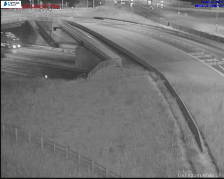 M6 289/7A J19 Approach Tabley