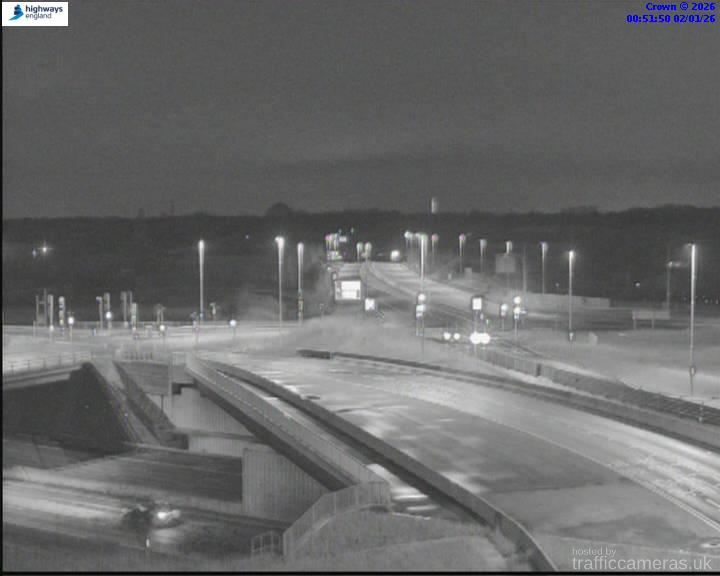 M6 289/7A J19 Approach Tabley