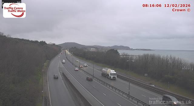 A55 - J22 Eirias (Westbound)